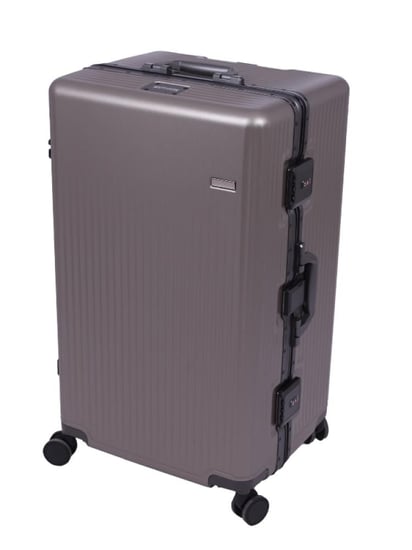 حقيبة سفر لون رمادي من صالون سيستم - حجم كبير