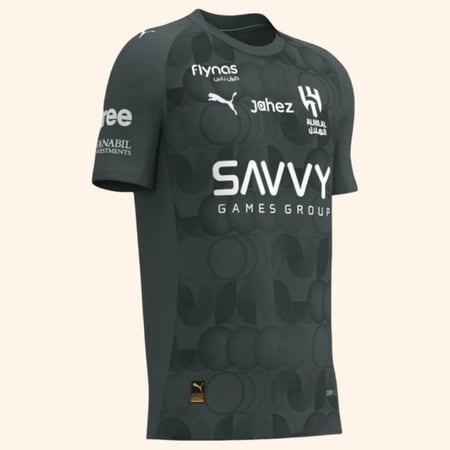 تيشيرت الهلال الثالث 2026 الجديد رمادي