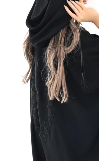 عباية العروس تطريز اكتاف