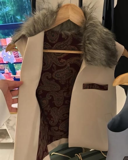 سدير جوخ لون بيجي مع كشميري