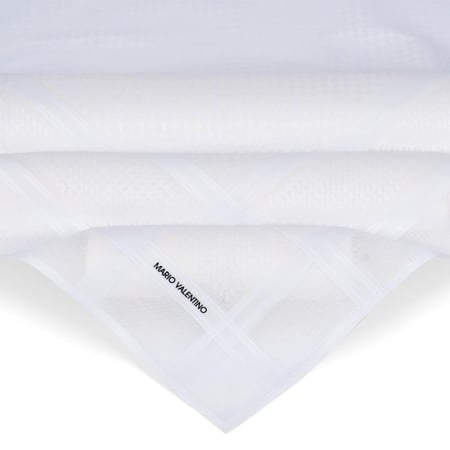 عرض حصري شماغ ماريو فالنتينو احمر + شماغ ماريو فالنتينو الأبيض الإيطالي