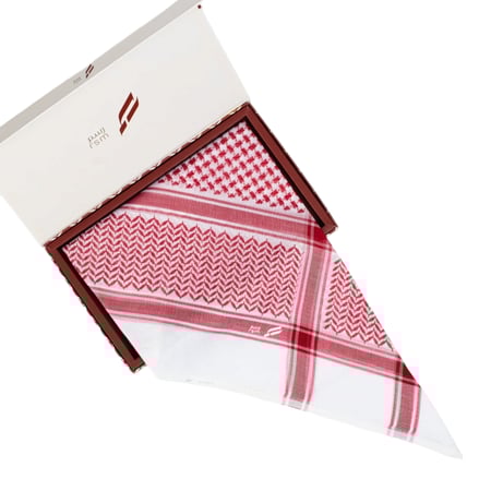 شماغ رسم كلاسيكي فاتح RSM صناعة إنجليزية