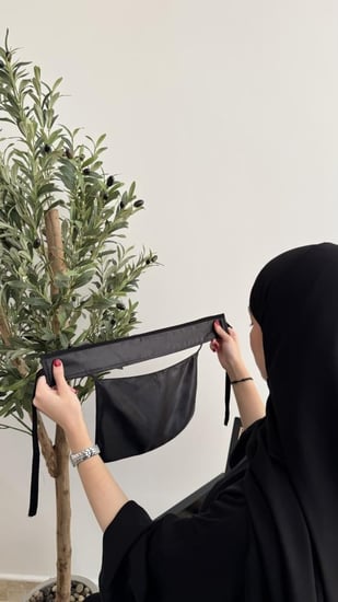 نقاب مبطن بالحرير