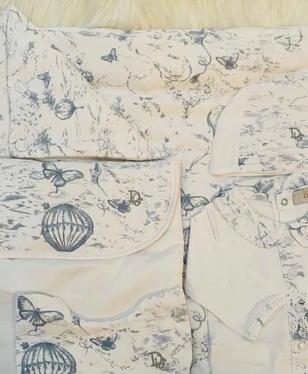 طقم ديور رمادي