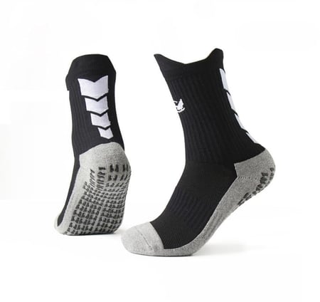 جورب رياضي نصف الساق بحبيبات منع الانزلاق