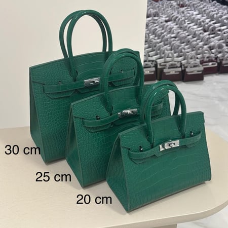 ميني اخضر كروك قفل فضي