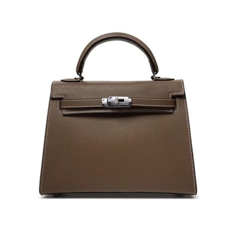 كيلي لارج كاكي قفل فضي