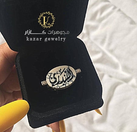خاتم ملكي نسائي من الفضه الايطاليه 925 حجر فاخر
