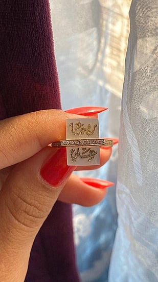 خاتم ملكي - فضه عيار 925 -كازار