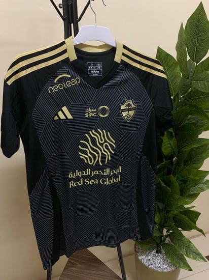 تيشيرت الاهلي السعودي الاسود الجديد 2025