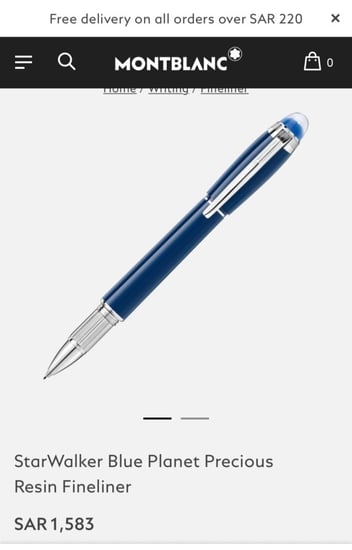 مونت بلانك ستار ووكر بلو