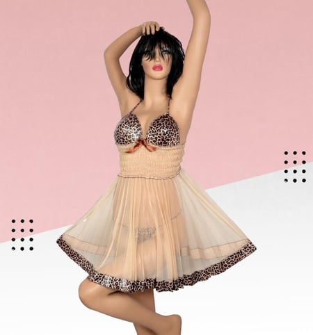 بيبي دول عرايسي تول قصير مع كلسون 1457-لورا اونلاين-