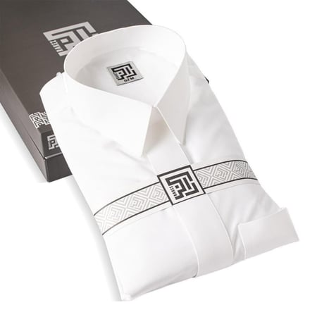 ثوب ابيض رجالى سحاب قلاب راكز