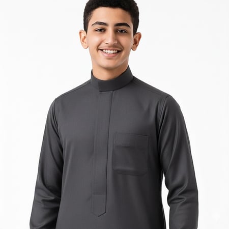 ثوب شبابي شتوي سحاب ساده - راكز