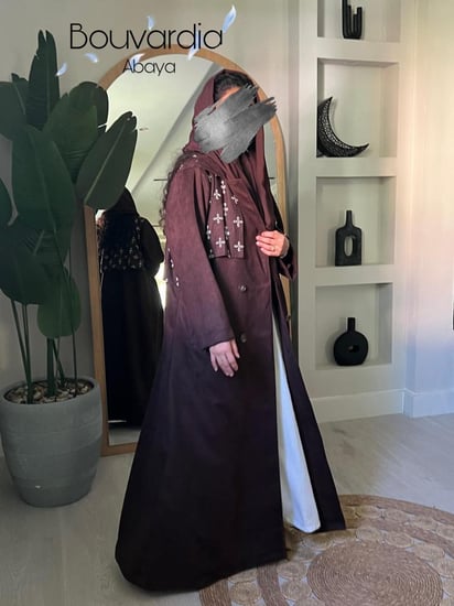 عبايه مخمل شتوي