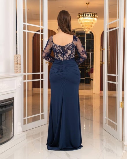 فستان الليل الملكي (كحلي)