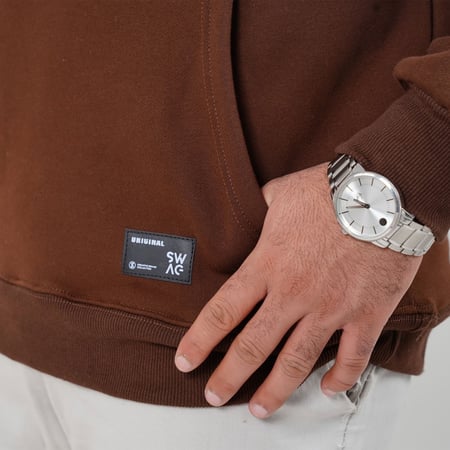 بلوفر Forward مع قبوع - بني