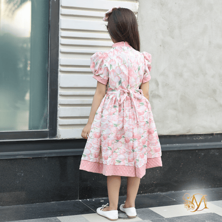 فستان ورد التوليب