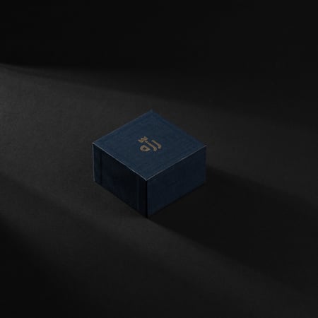 خاتم ملكي مقبض كلاسيكي فضه عيار 925 - رمادي مميز