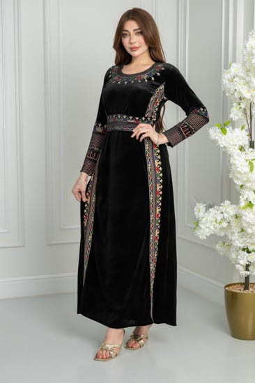 فستان تراثي ريفا خطين