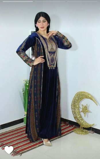 جلابيه تراثي ريم تدخيله مشجر