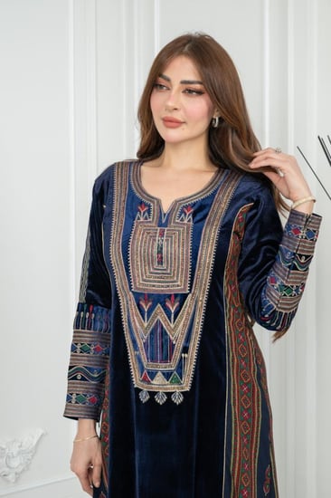 جلابيه مخمل تراثي ريم مشجر