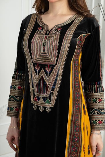 جلابيه تراثي ريم تدخيله مشجر