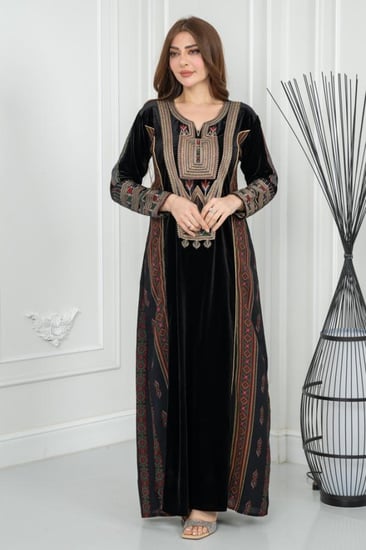 جلابيه مخمل تراثي ريم مشجر