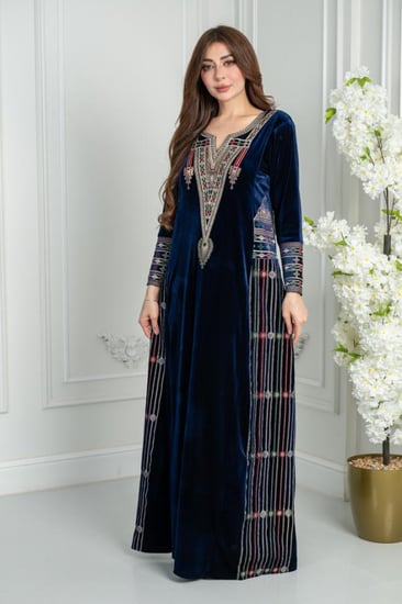 جلابيه مخمل تراثي اسيل