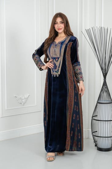 جلابيه مخمل تراثي ريم مشجر