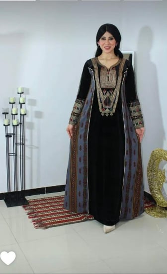 جلابيه تراثي ريم تدخيله مشجر