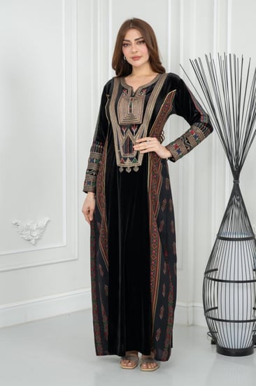 جلابيه مخمل تراثي ريم مشجر