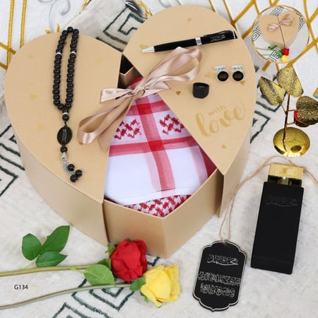 طقم هدايا رجالي بصندوق فاخر لجميع المناسبات