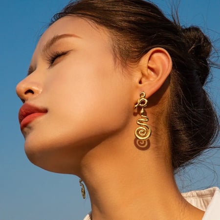 Snakey earrings