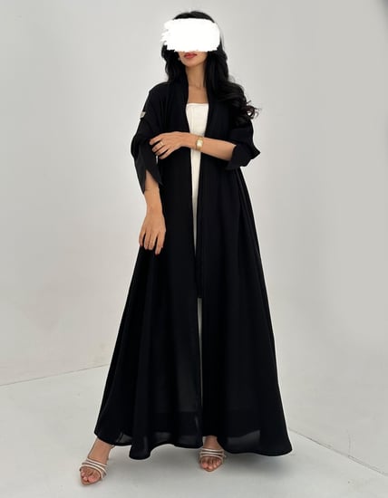 كريب خفيف كلوش من الخلف كريب جاكار لمعه