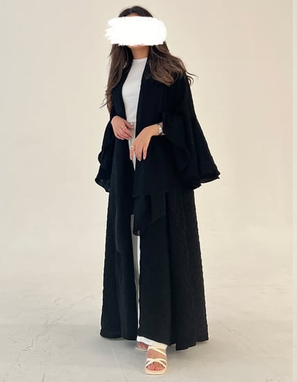 عباية سوداء كلوش - عبايات سرداب