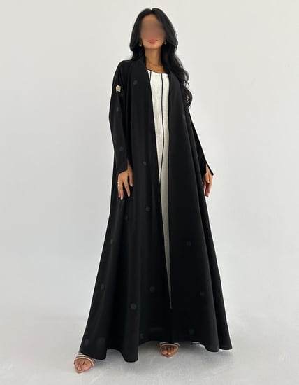 كريب خفيف عملي مطرز زري ياباني كلوش