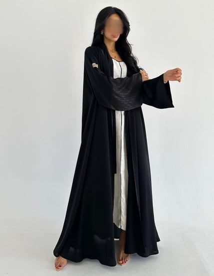 كريب خفيف مع تدخيلة اكمام جاكار ياباني كلوش