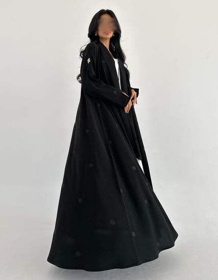 كريب خفيف عملي مطرز زري ياباني كلوش