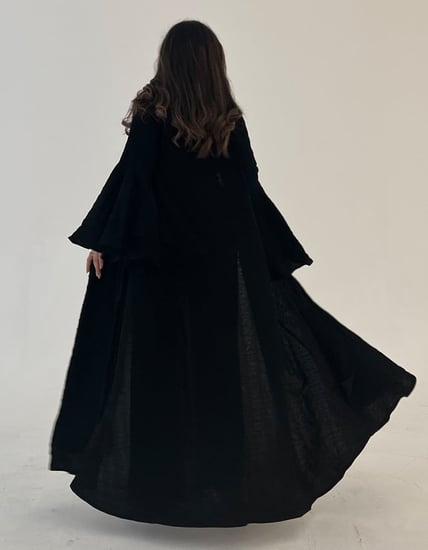 عباية سوداء كلوش - عبايات سرداب