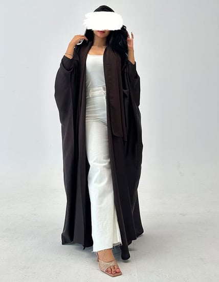 عباية حرير خفيف نص بشت