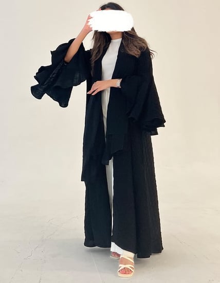 عباية سوداء كلوش - عبايات سرداب