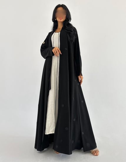 كريب خفيف عملي مطرز زري ياباني كلوش