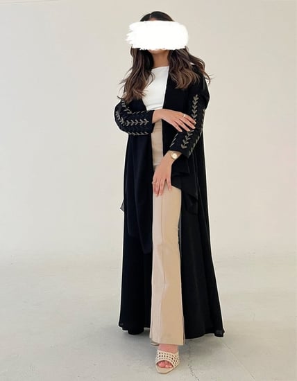 عباية كريب اسود