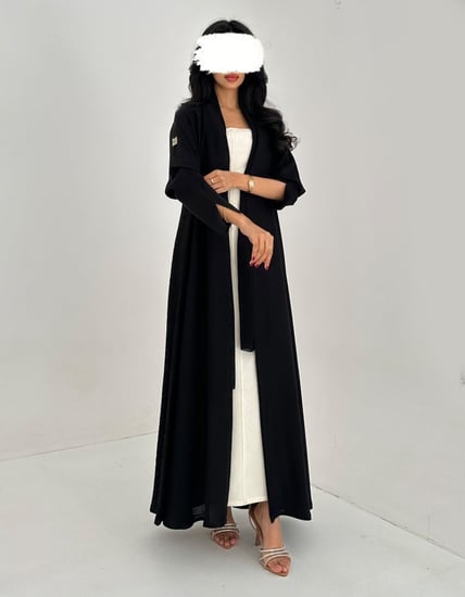 كريب خفيف كلوش من الخلف كريب جاكار لمعه