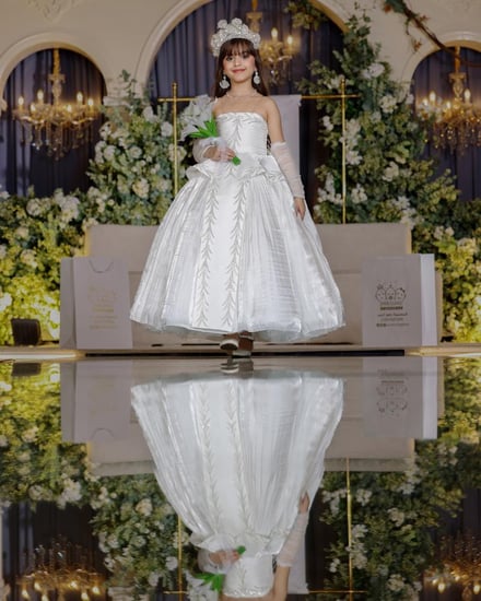 فستان مناسبات ابيض