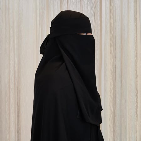 نقاب ملكي بطبقة على العين - مقاس الطول 19 انش (مقاس كبير)
