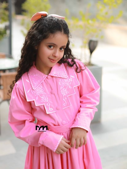 مريول ابتدائي وردي