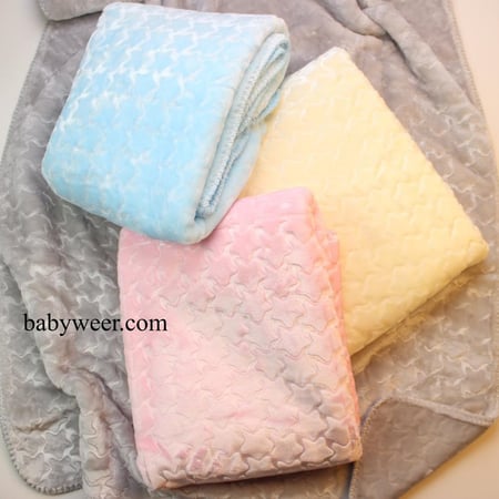 بطانية مواليد من البولستر الناعم الالوان متعددة