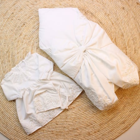 طقم فستان للمواليد استقبال